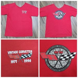 Vtg 1996 Vintage Corvettes Of Southern California 25th Anniversary Tshirt